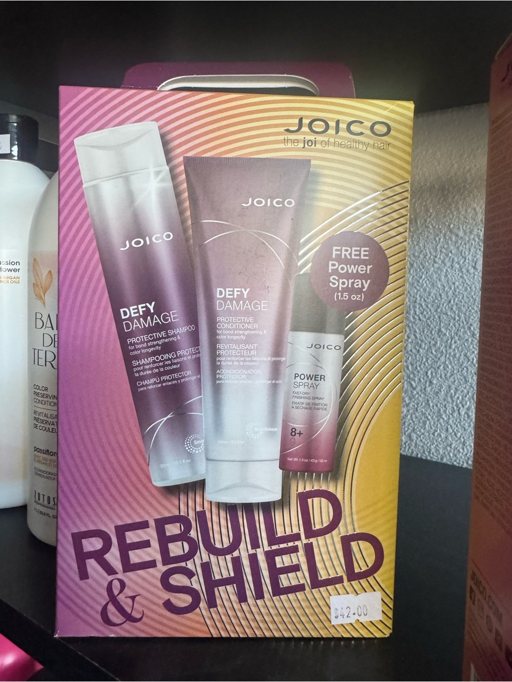 Joico Defy Damage Rebuild & Shield Hair Kit - Purple and Gold